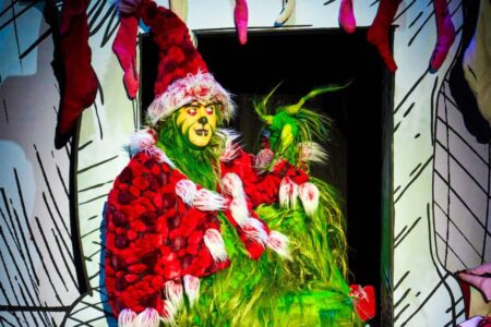 James Schultz as THE GRINCH in the Touring Company of Dr. Seuss’ HOW THE GRINCH STOLE CHRISTMAS! The Musical